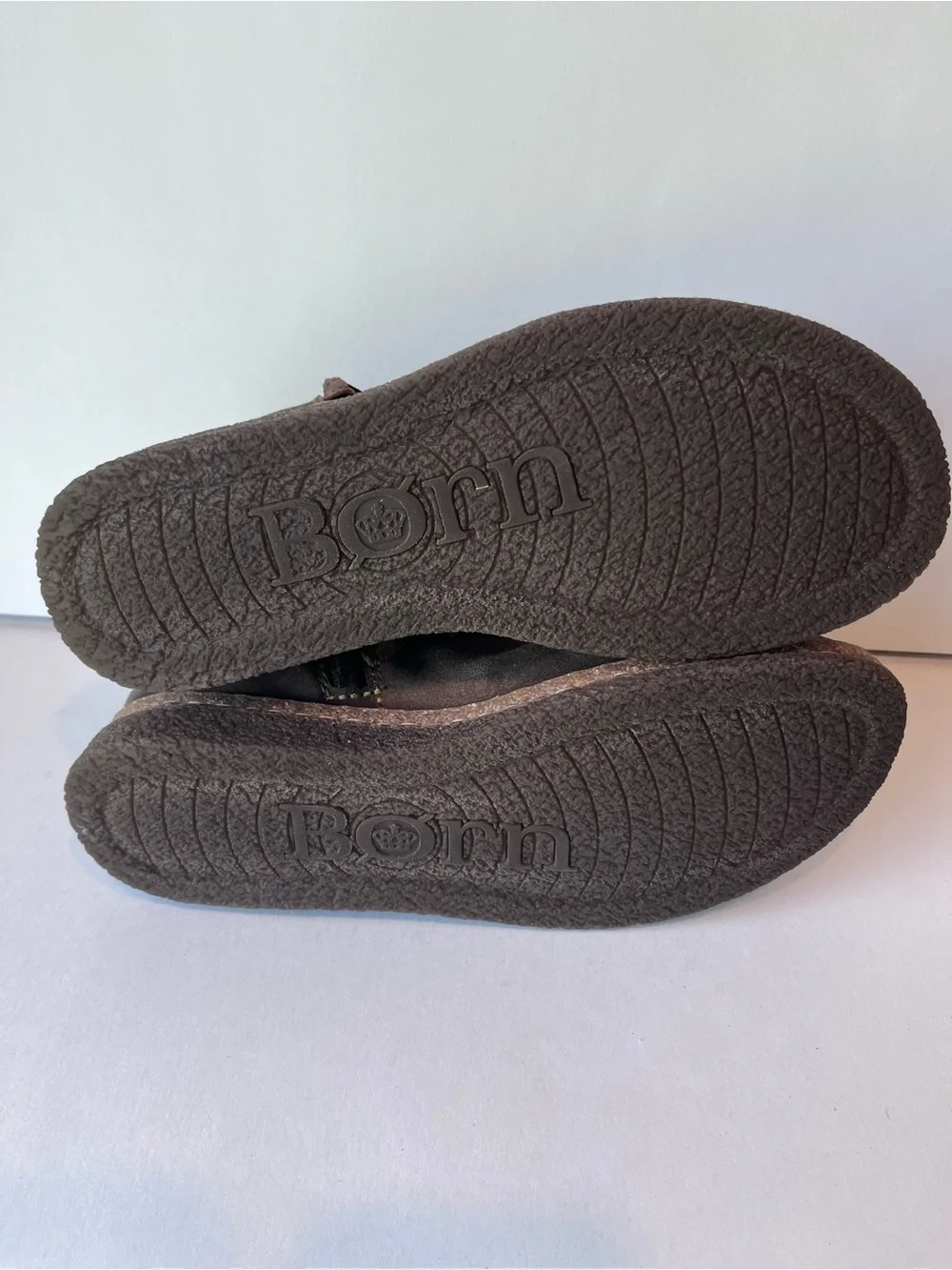 Born Calyn Taupe Leather Ankle Boots
